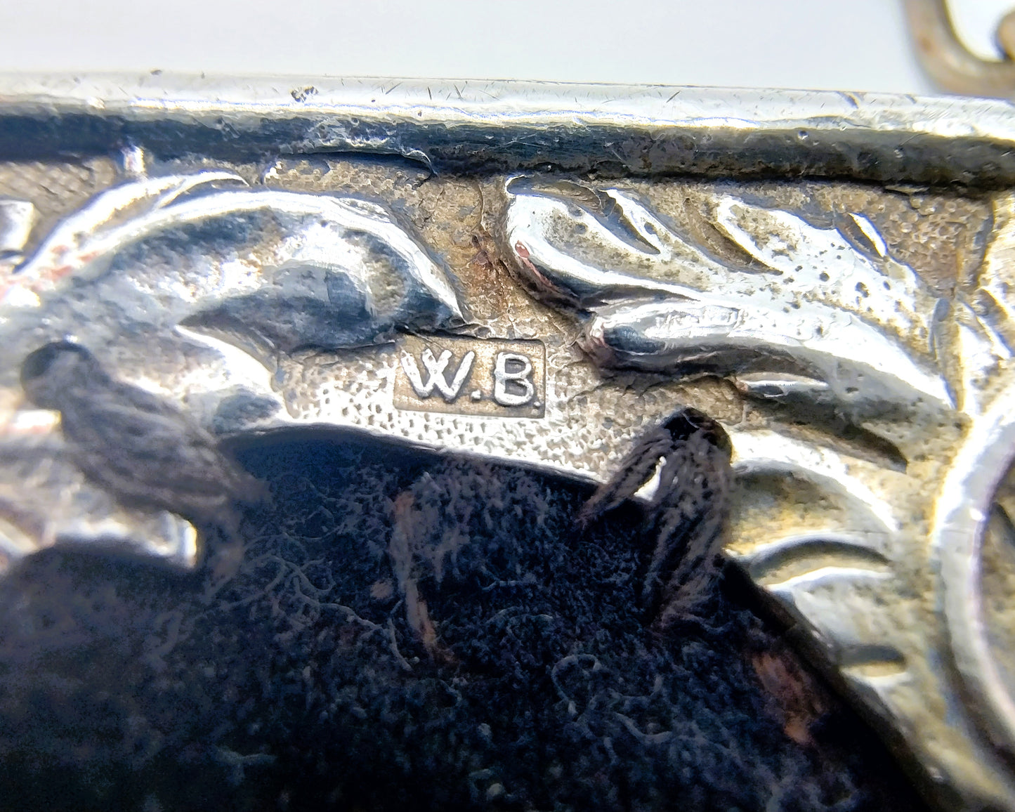 Silver bag clasp, W. Brehm, Heusden, Schoonhoven, 1916