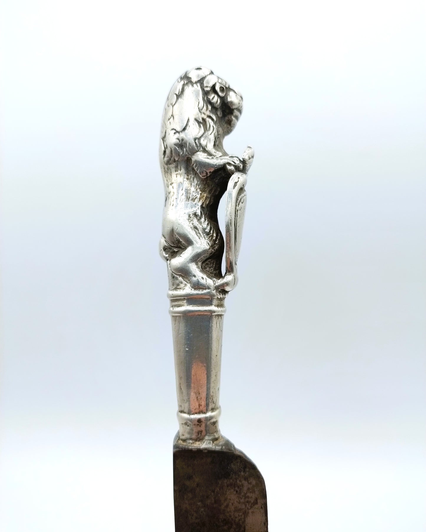 Silberner Messergriff mit Klinge, Leeuwarden, 18. Jahrhundert
