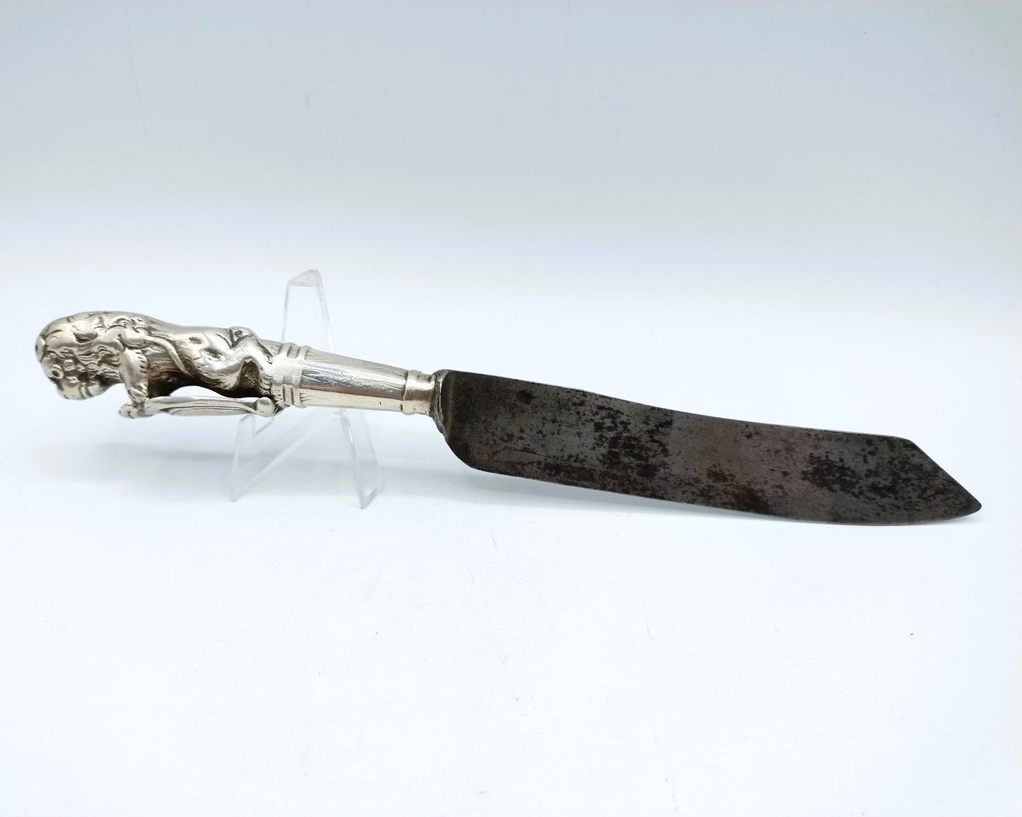 Silberner Messergriff mit Klinge, Leeuwarden, 18. Jahrhundert
