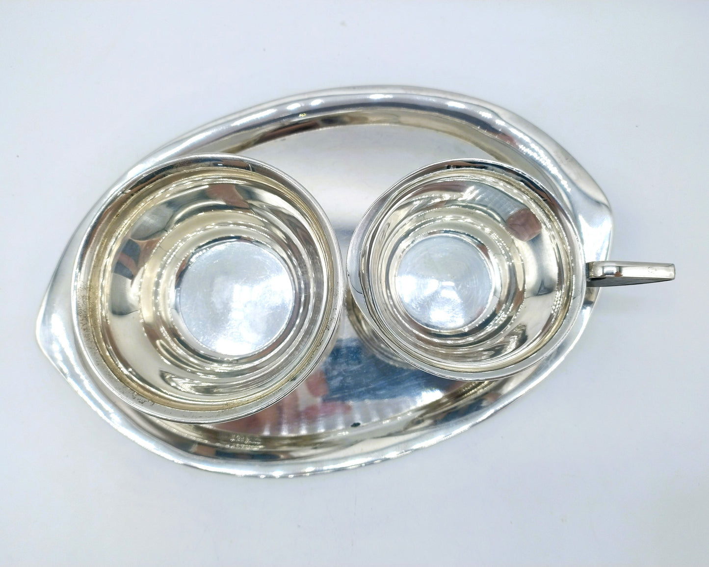 3-piece silver cream set, Fa. Begeer, Utrecht, 20th century