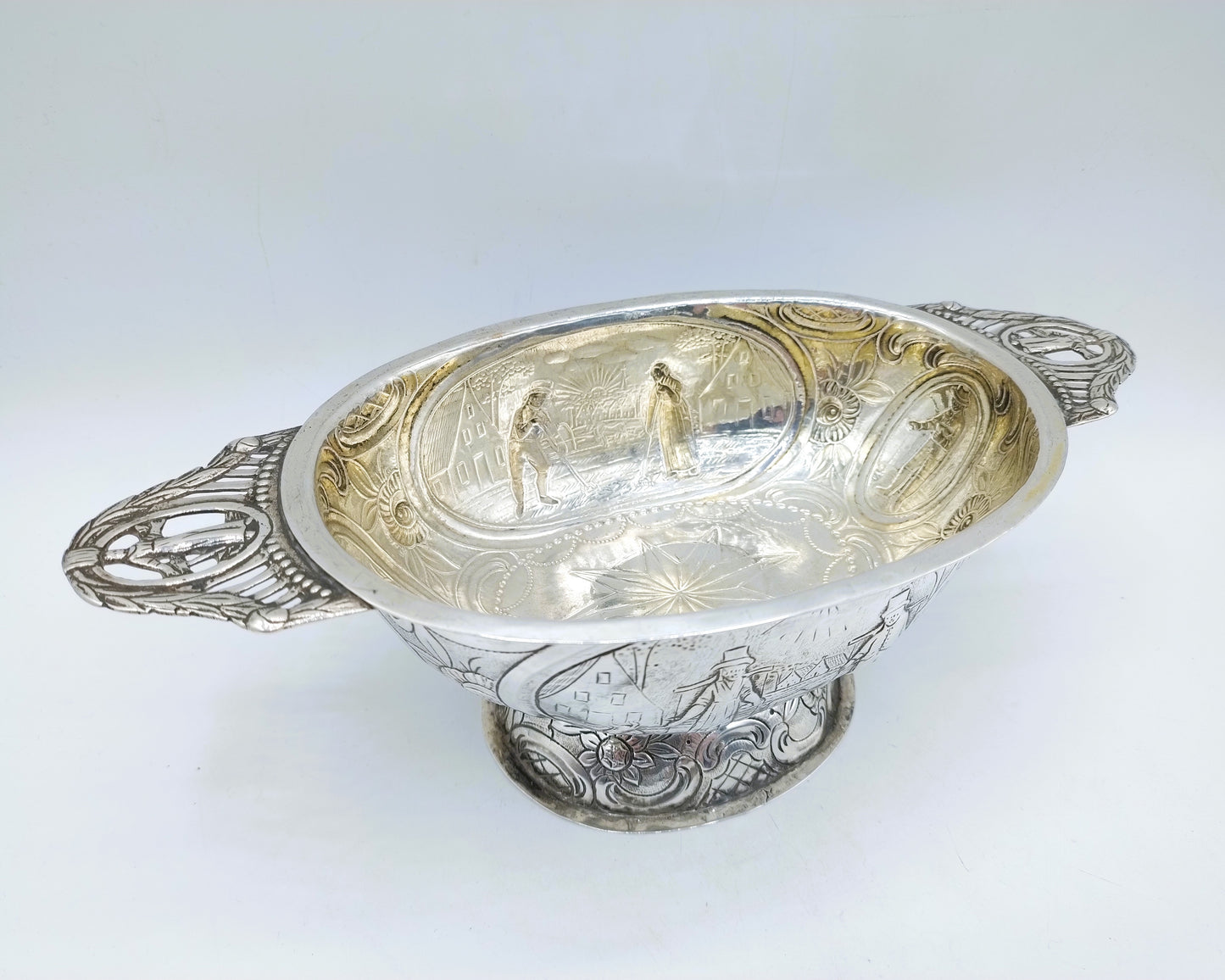 Silberne Schnapsschale, P. Schmidt, Leeuwarden, 1817