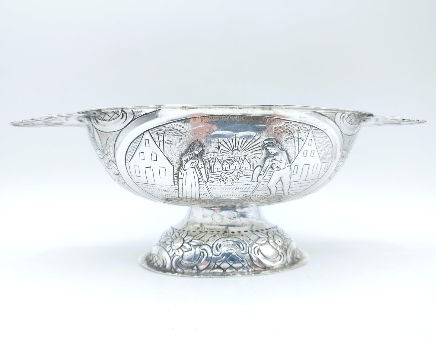 Silberne Schnapsschale, P. Schmidt, Leeuwarden, 1817