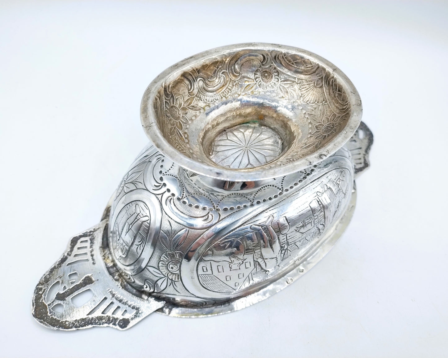 Silberne Schnapsschale, P. Schmidt, Leeuwarden, 1817