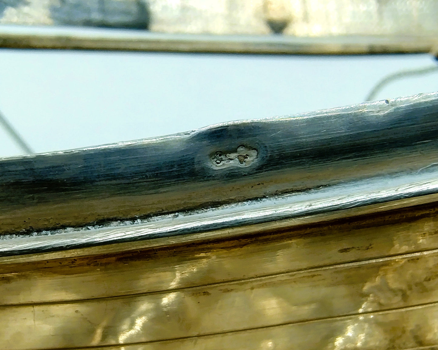 Silver table piece from a Friese Schouw, J. de Vries / Leeuwarden, 20th century