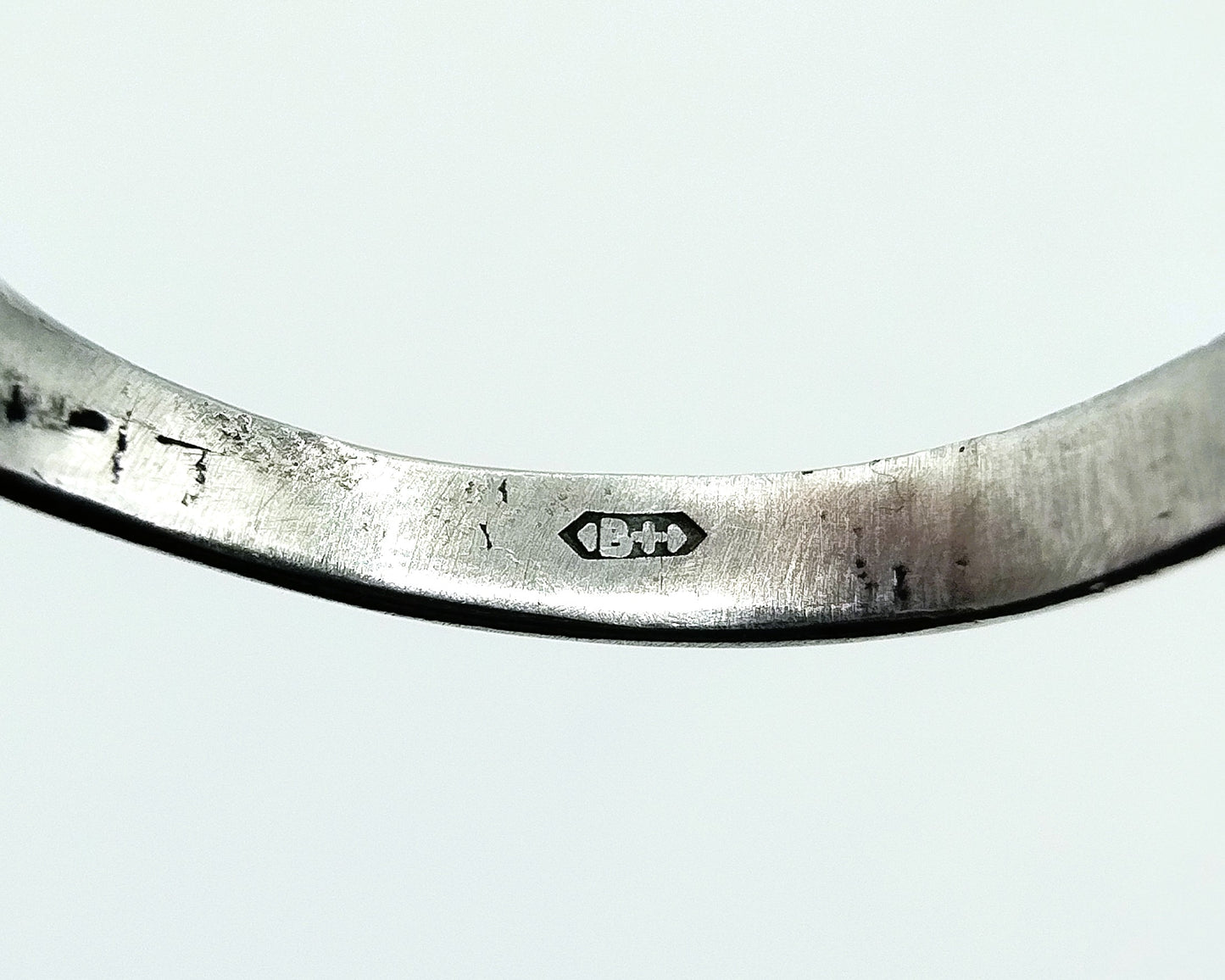 Silver Zeeland button ring, 17 mm