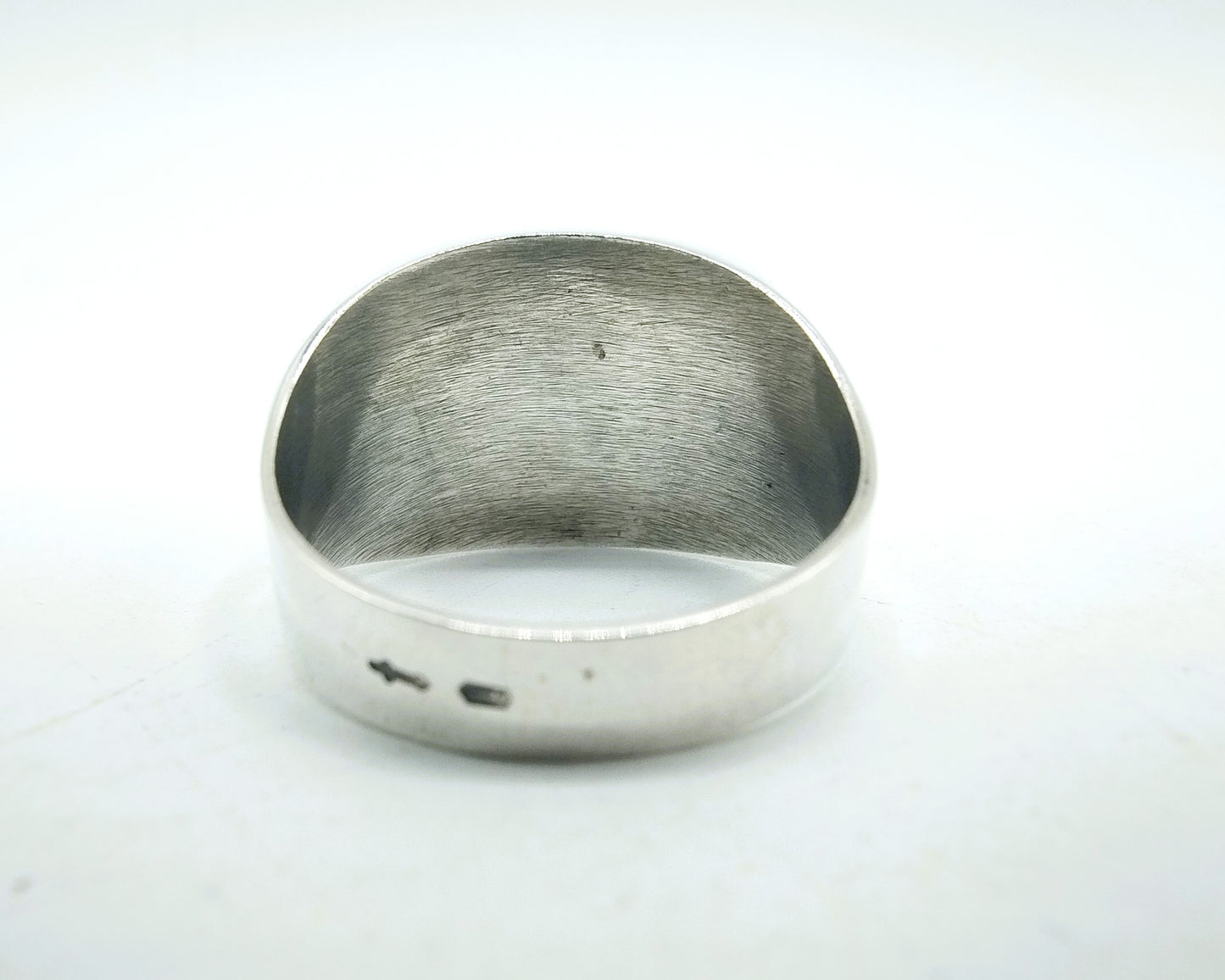 Zilveren zegelring met carneool, 18,5 mm