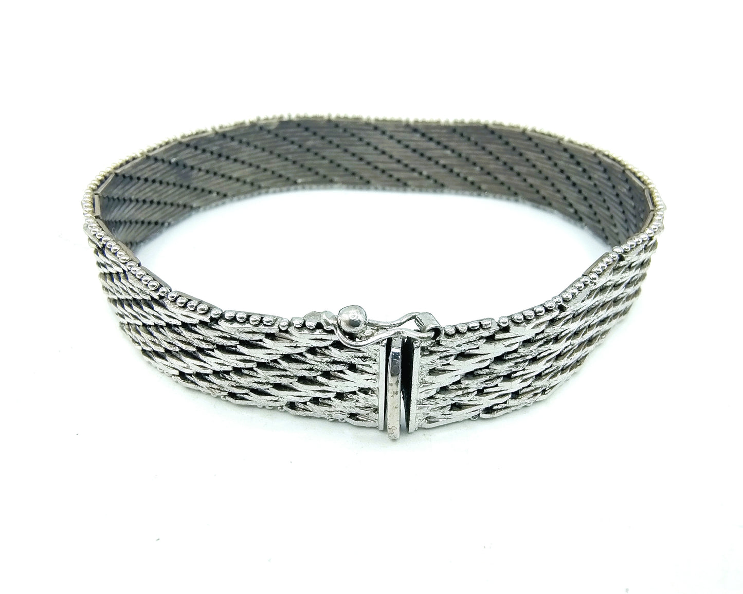 Vintage zilveren armband, Italië, 835, 19,5 cm.