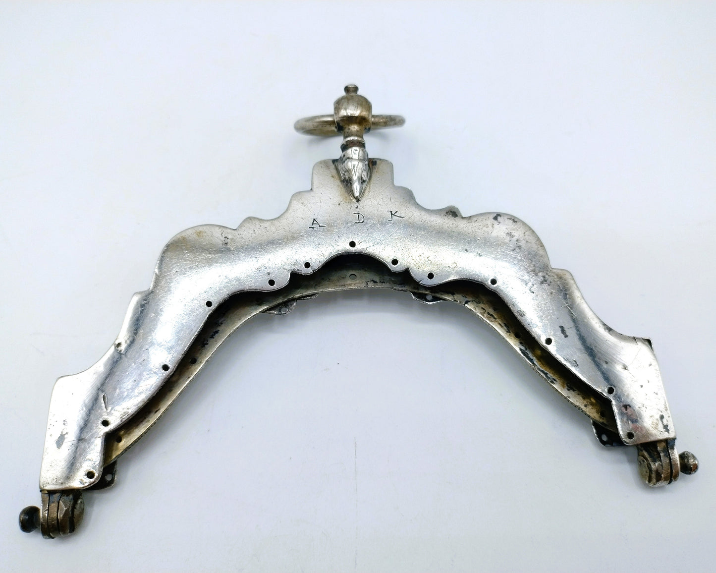 Zilveren tasbeugel (papegaaien), G. Swaantjes, Schoonhoven, 1789