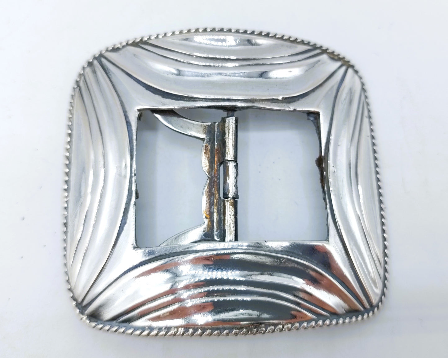 Silver shoe buckle, Widow of Mathijs Broese, Amsterdam, 1825