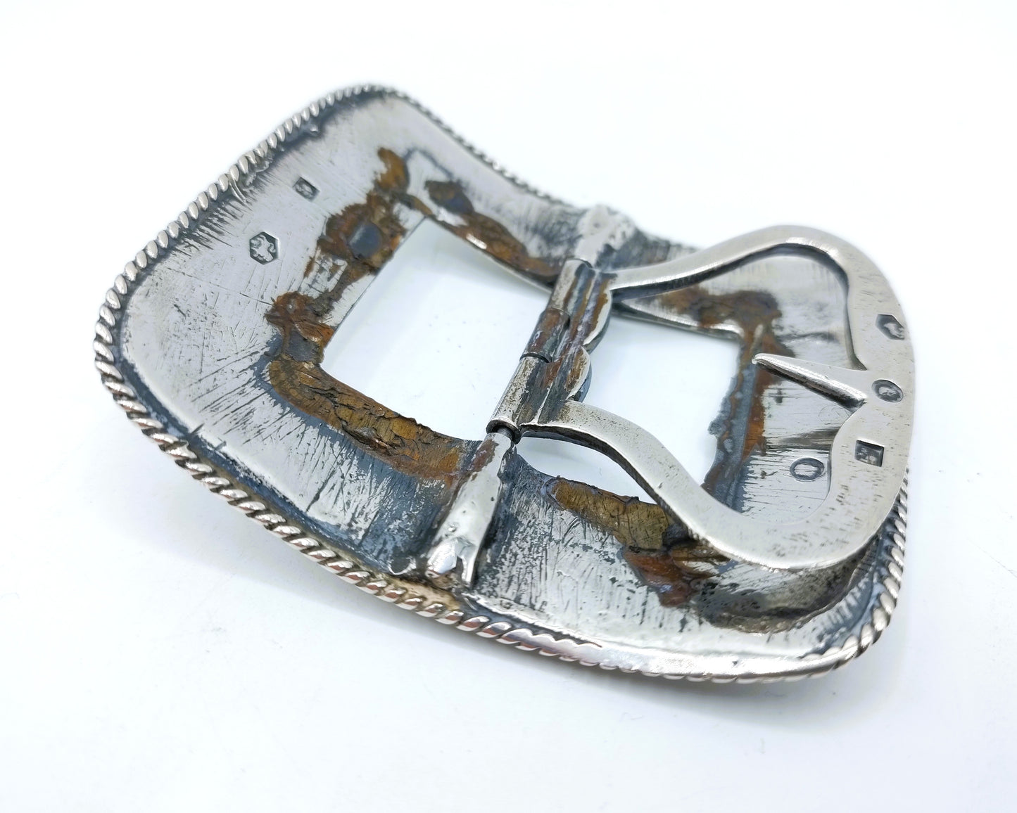 Silver shoe buckle, Widow of Mathijs Broese, Amsterdam, 1825