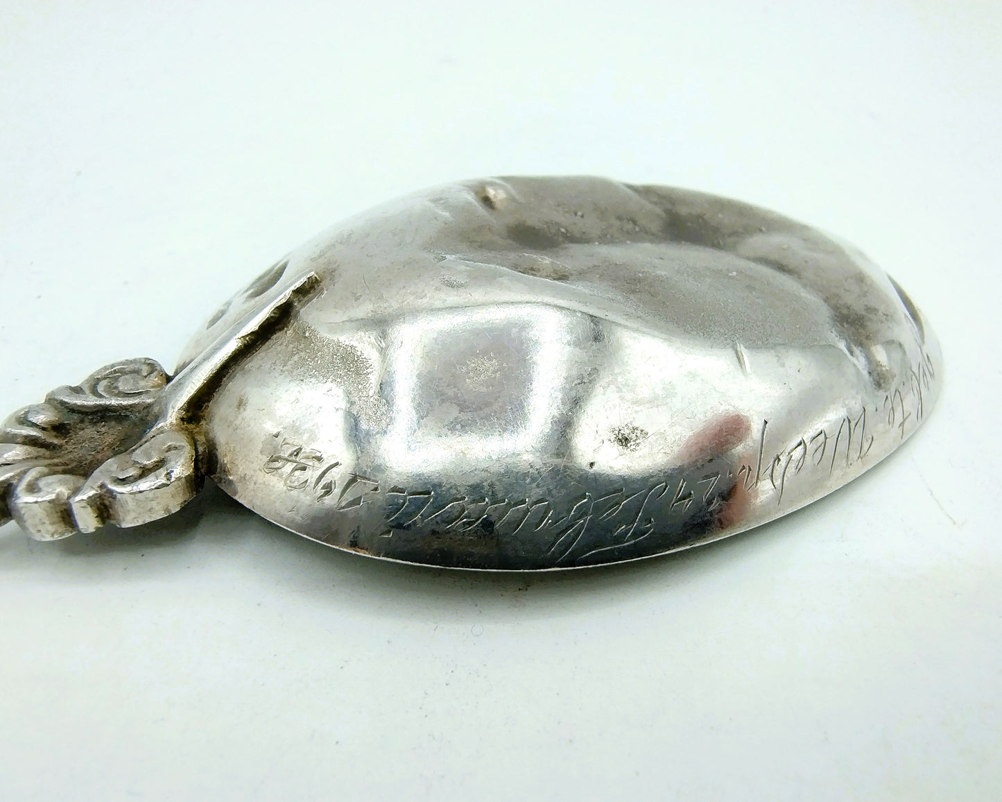 Silver occasional spoon, WJ Dumerniet, Leeuwarden, 20th century
