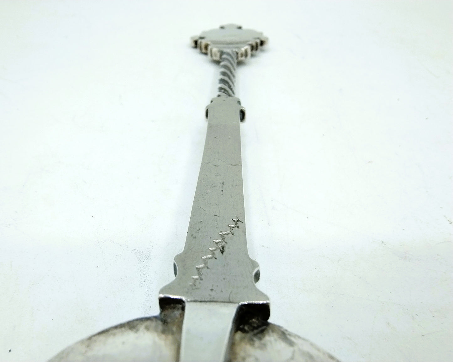 Silver occasional spoon, pseudo hallmarks, 19th century