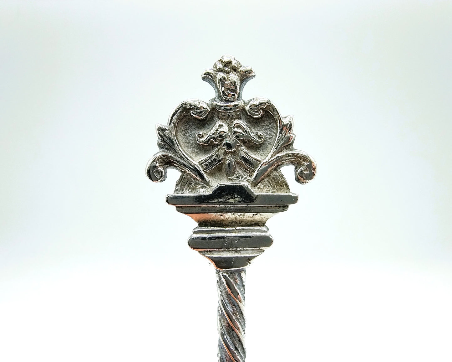 Silver occasional spoon, pseudo hallmarks, 19th century