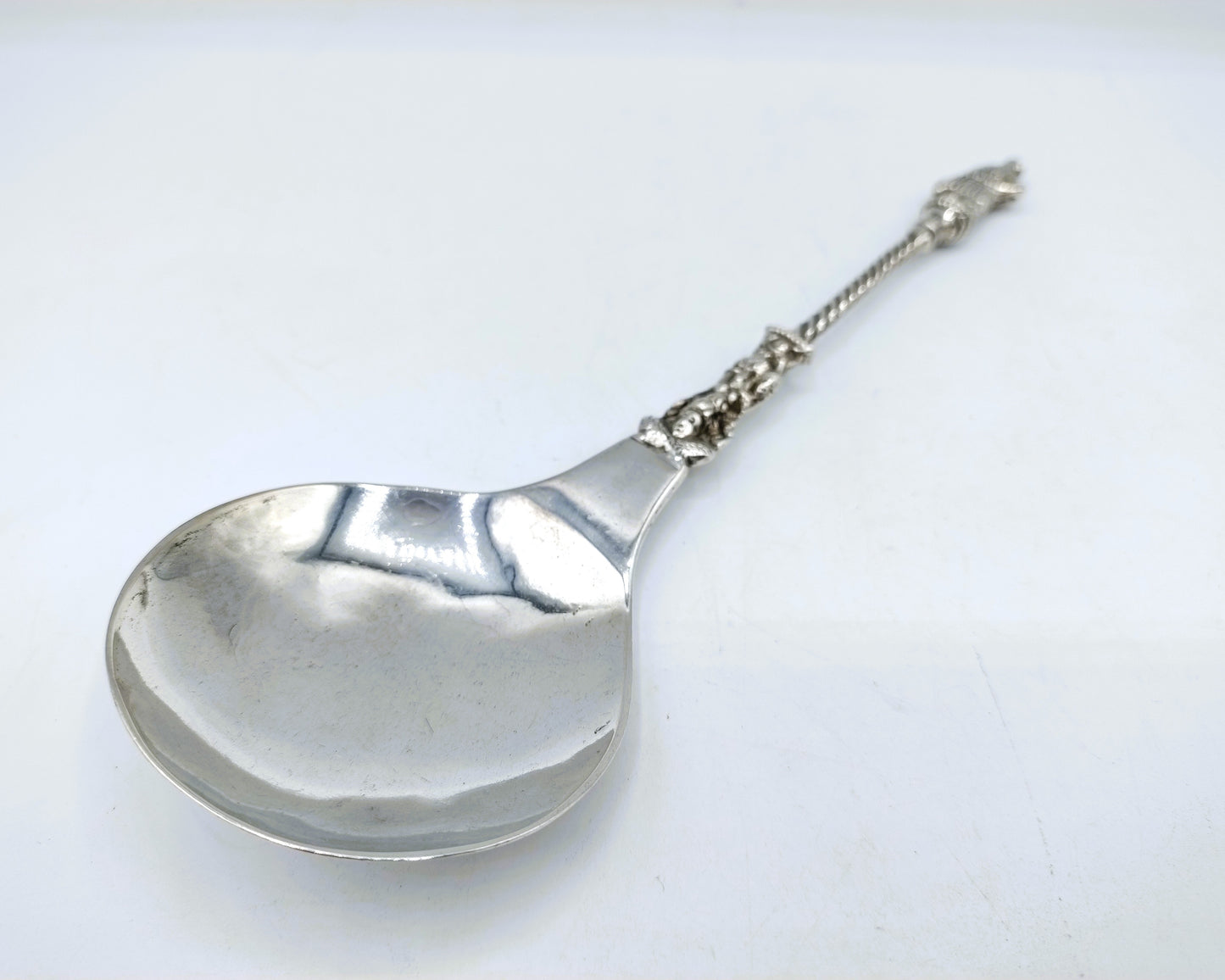 Silver occasional spoon, Pseudo hallmarks, 19th century