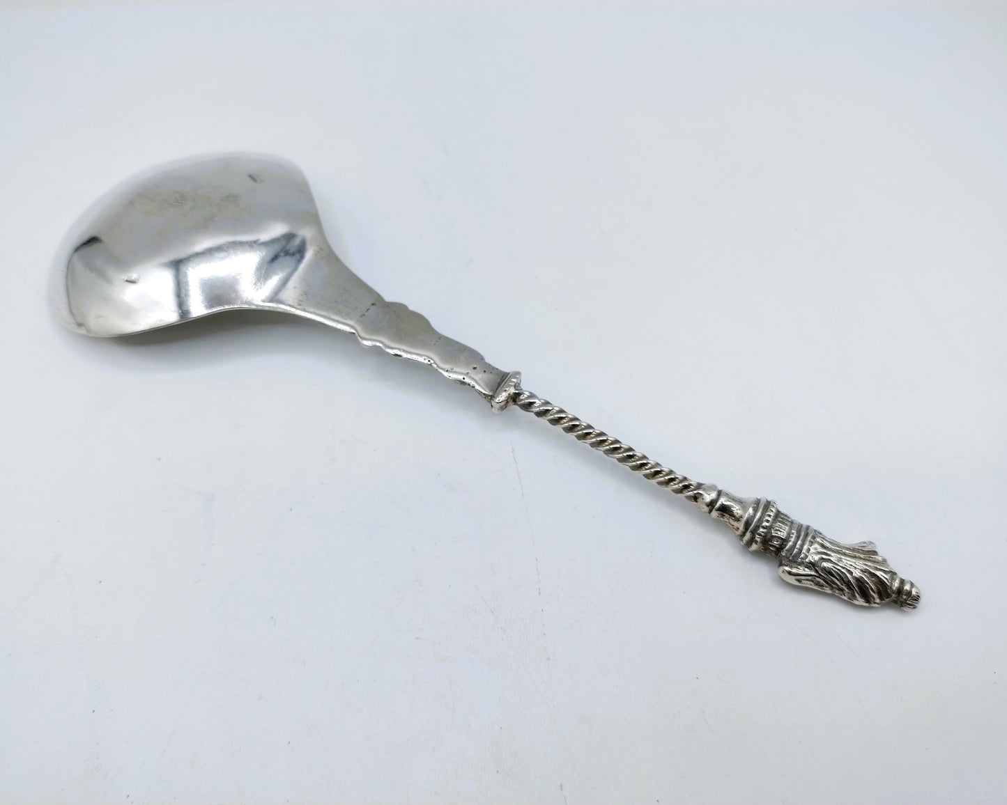 Silver occasional spoon, Pseudo hallmarks, 19th century