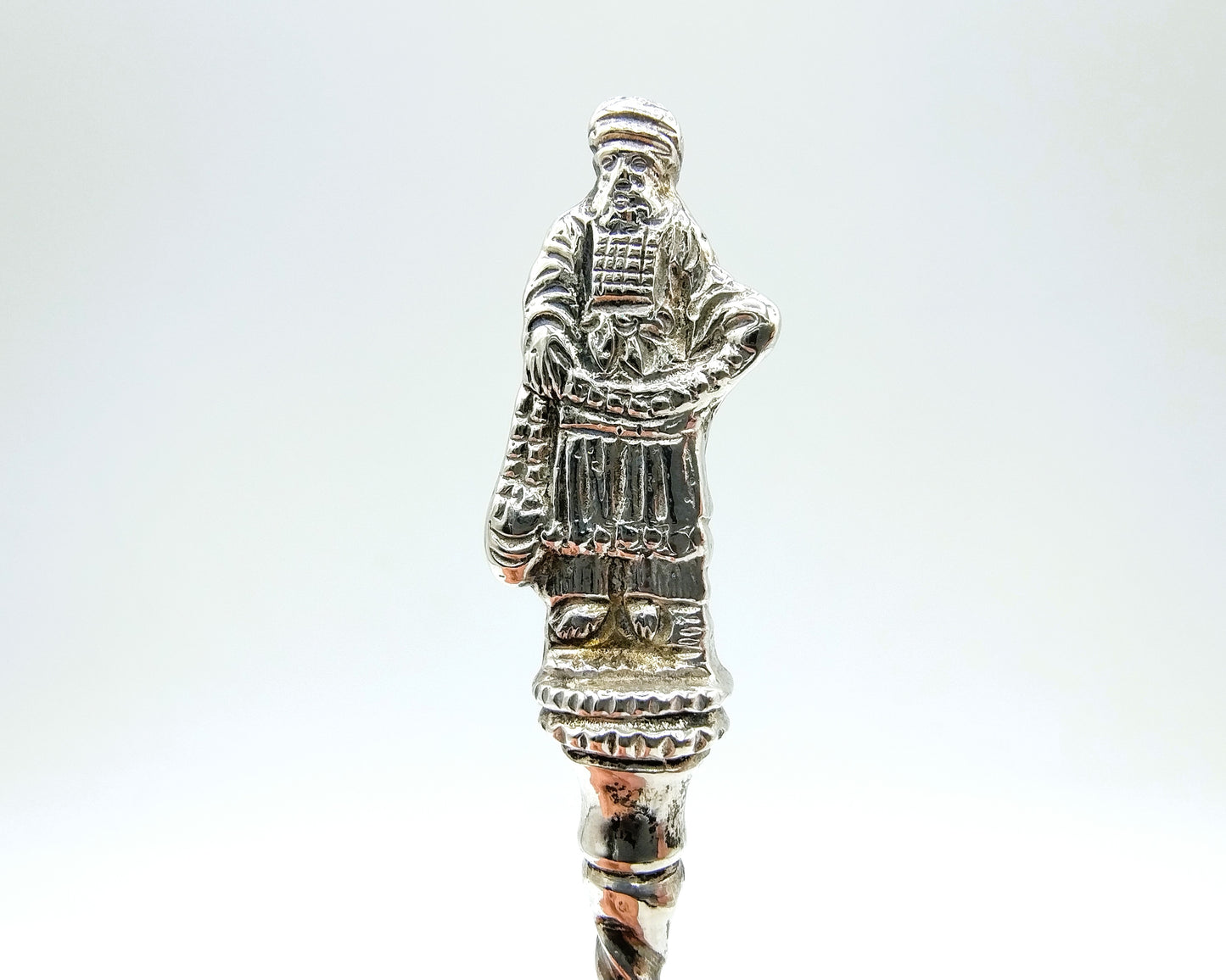 Silver occasional spoon, Pseudo hallmarks, 19th century