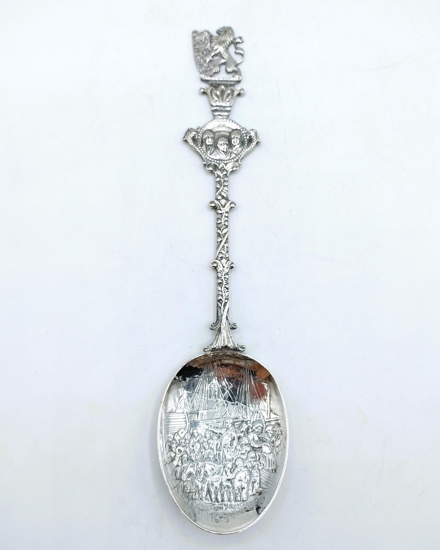 Silver commemorative spoon, G. Soutendijk, Amsterdam, 20th century