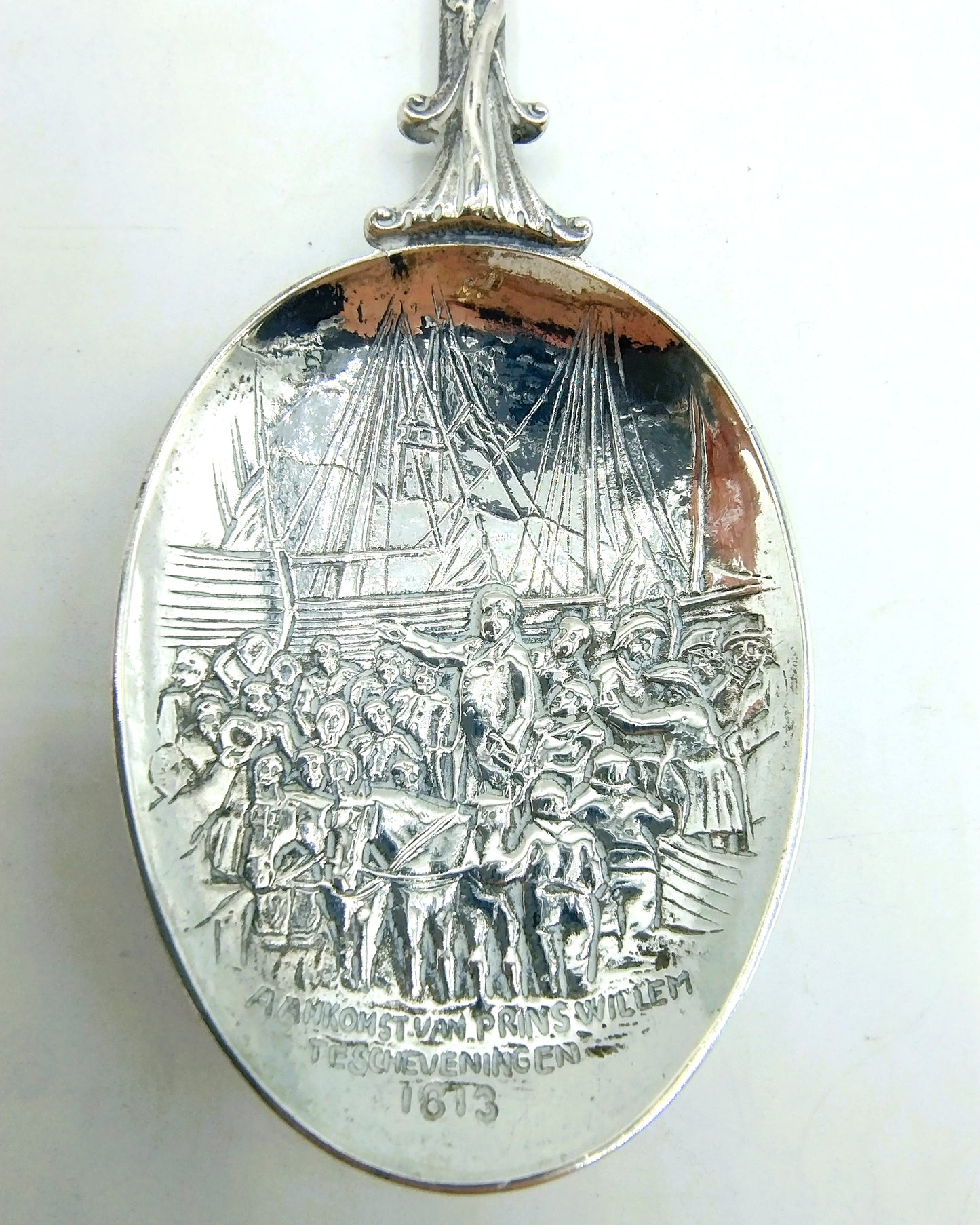 Silver commemorative spoon, G. Soutendijk, Amsterdam, 20th century