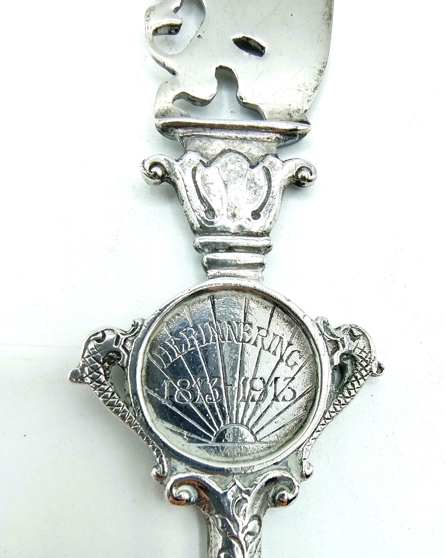Silver commemorative spoon, G. Soutendijk, Amsterdam, 20th century