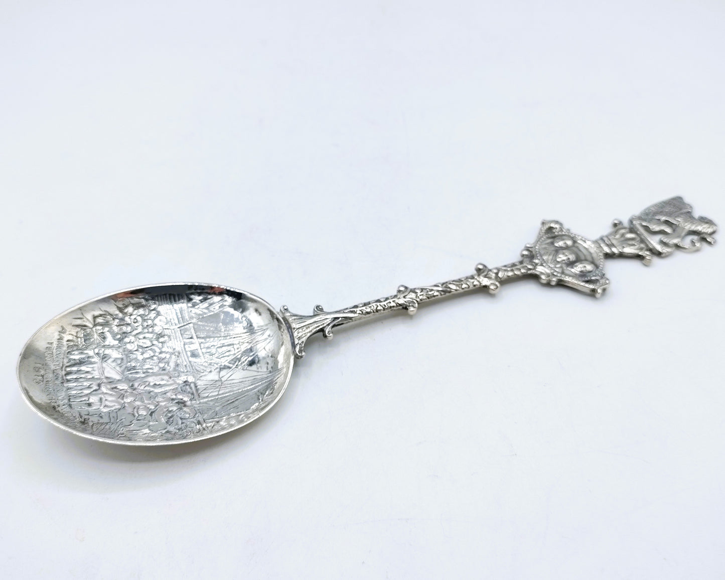 Silver commemorative spoon, G. Soutendijk, Amsterdam, 20th century