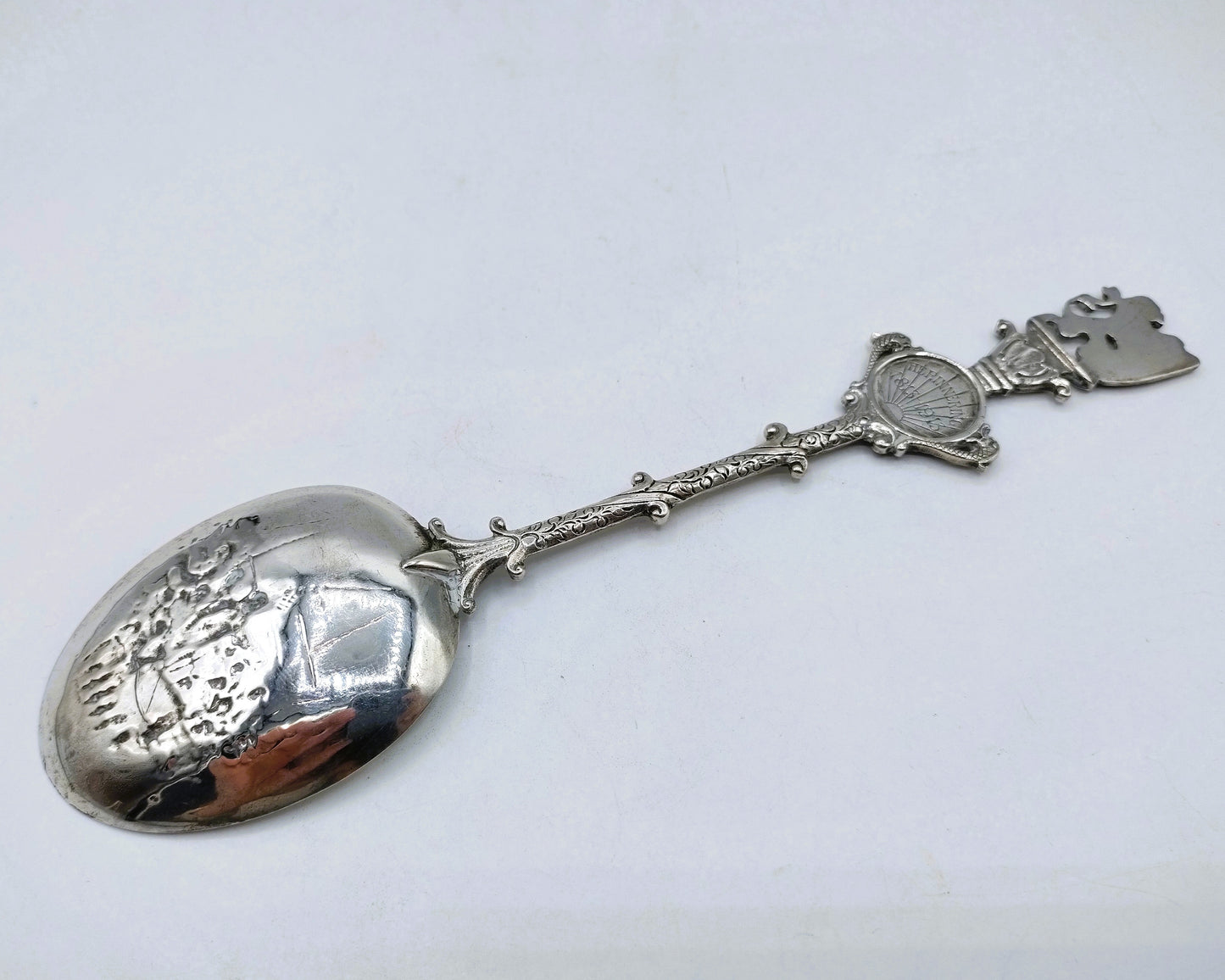Silver commemorative spoon, G. Soutendijk, Amsterdam, 20th century