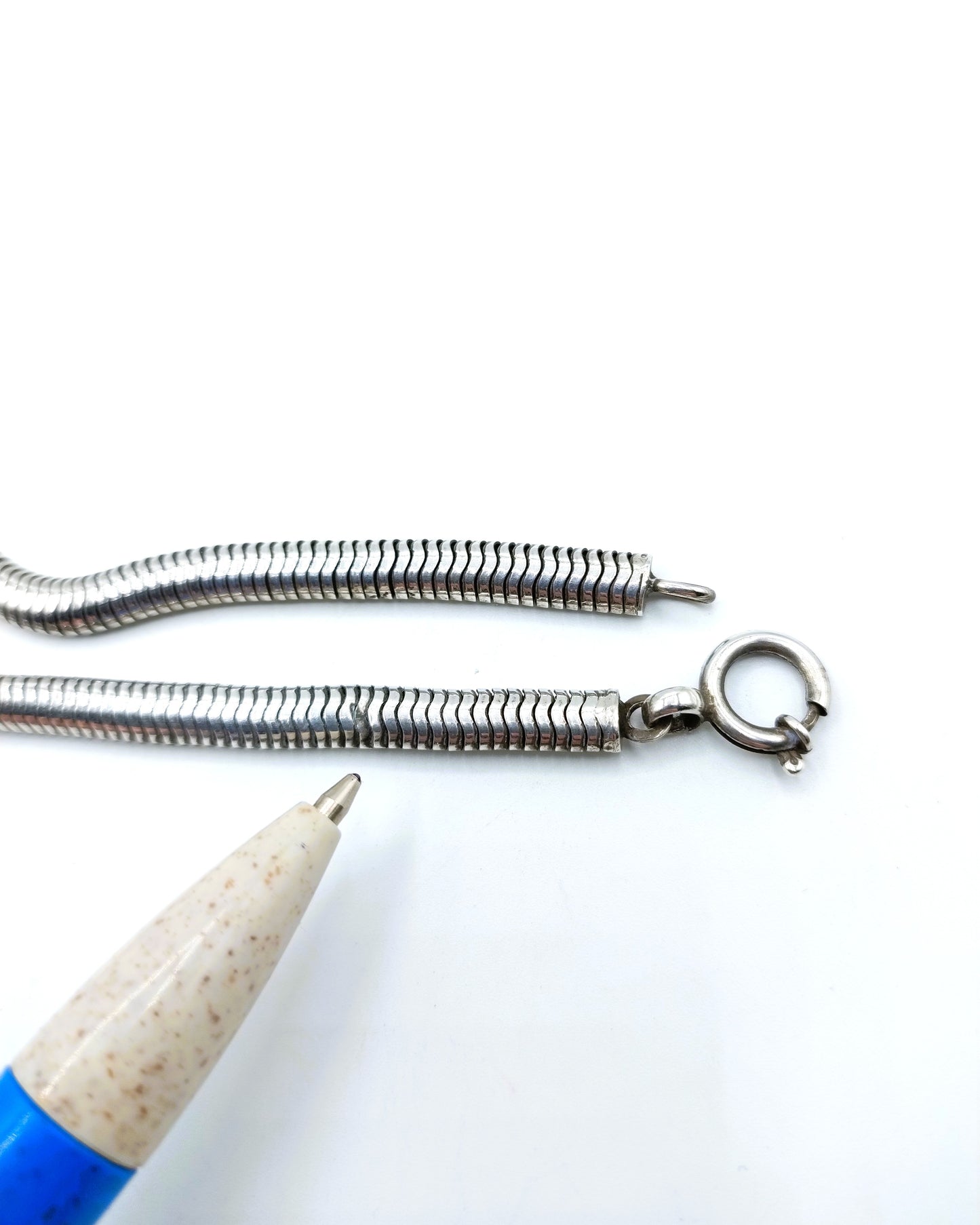 Zilveren slangenketting, 83 cm