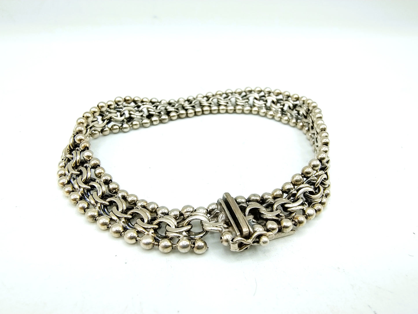 Zilveren armband met veiligheidssluiting, 925