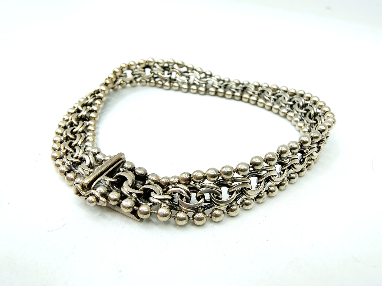 Zilveren armband met veiligheidssluiting, 925