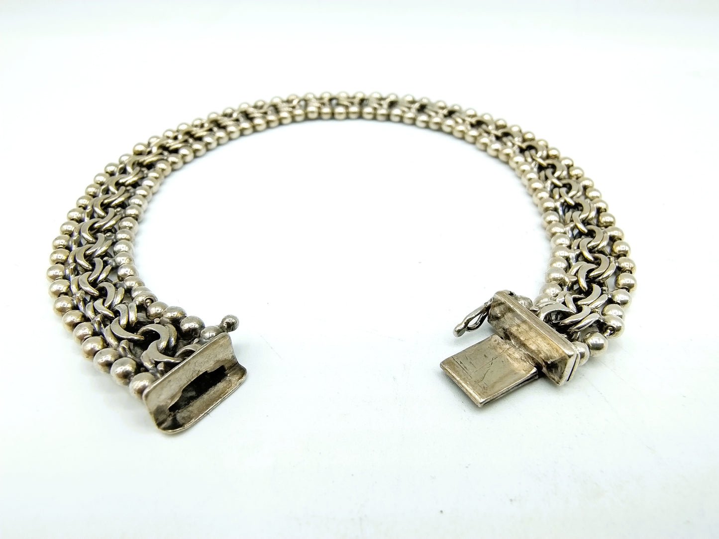 Zilveren armband met veiligheidssluiting, 925