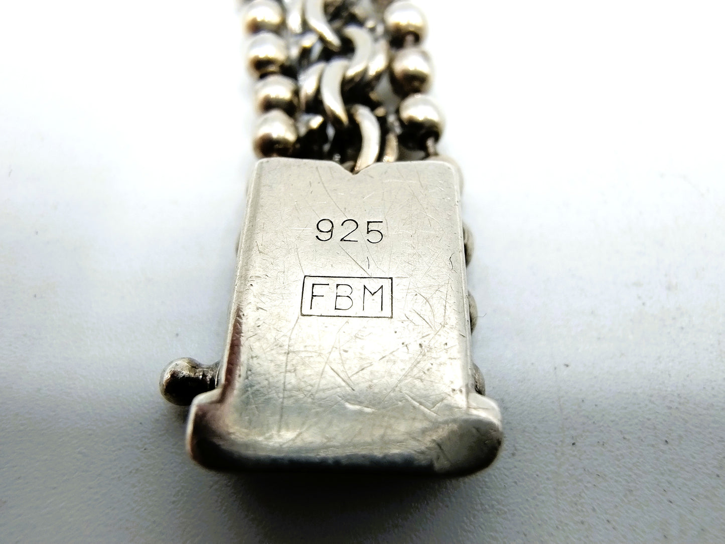 Zilveren armband met veiligheidssluiting, 925
