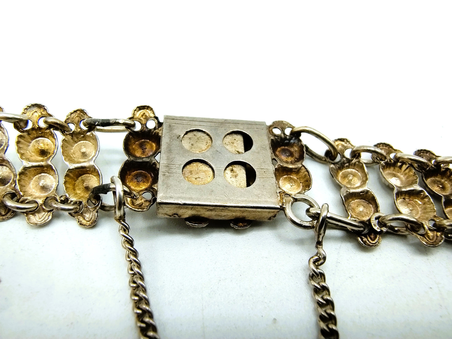 Friese zilveren klederdracht armband, 800