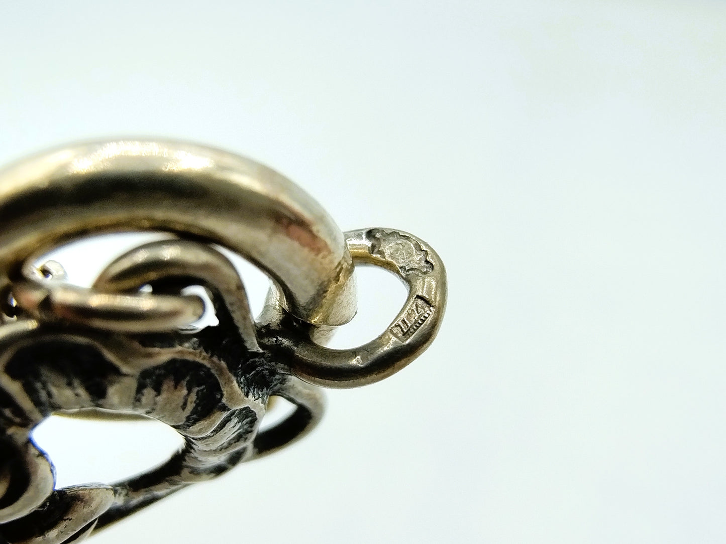 Zilveren armband met bloemmotief, 835