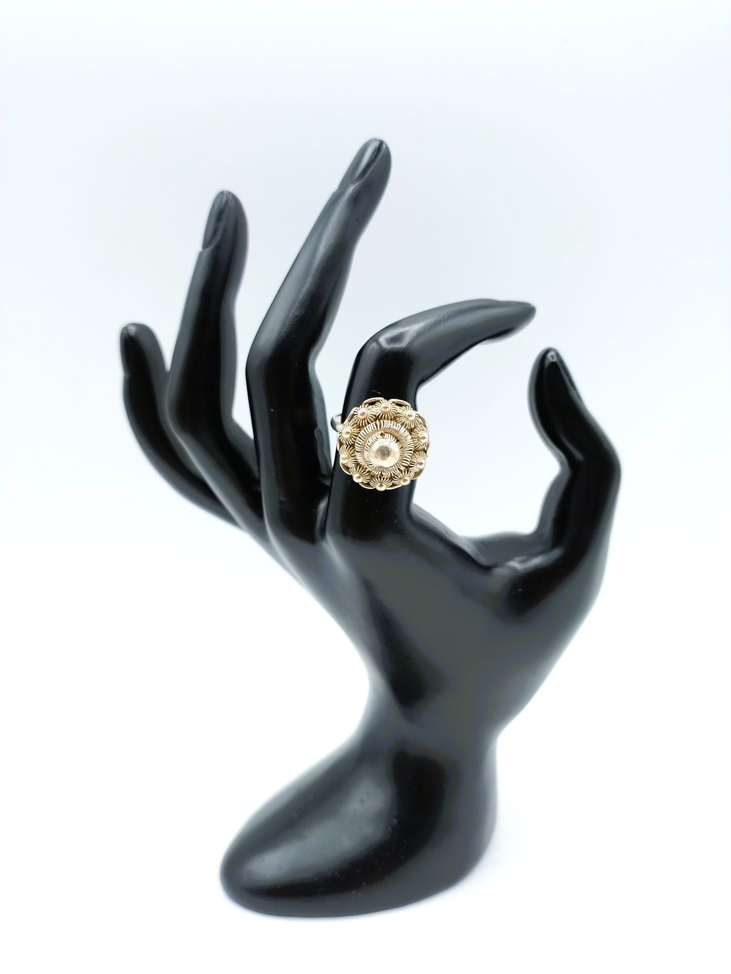 Silver ring with Zeeland button, 18 mm