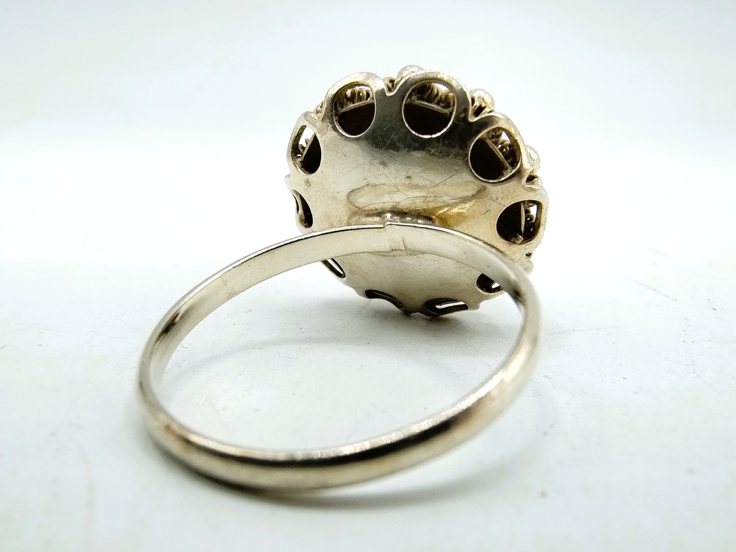 Silver ring with Zeeland button, 18 mm