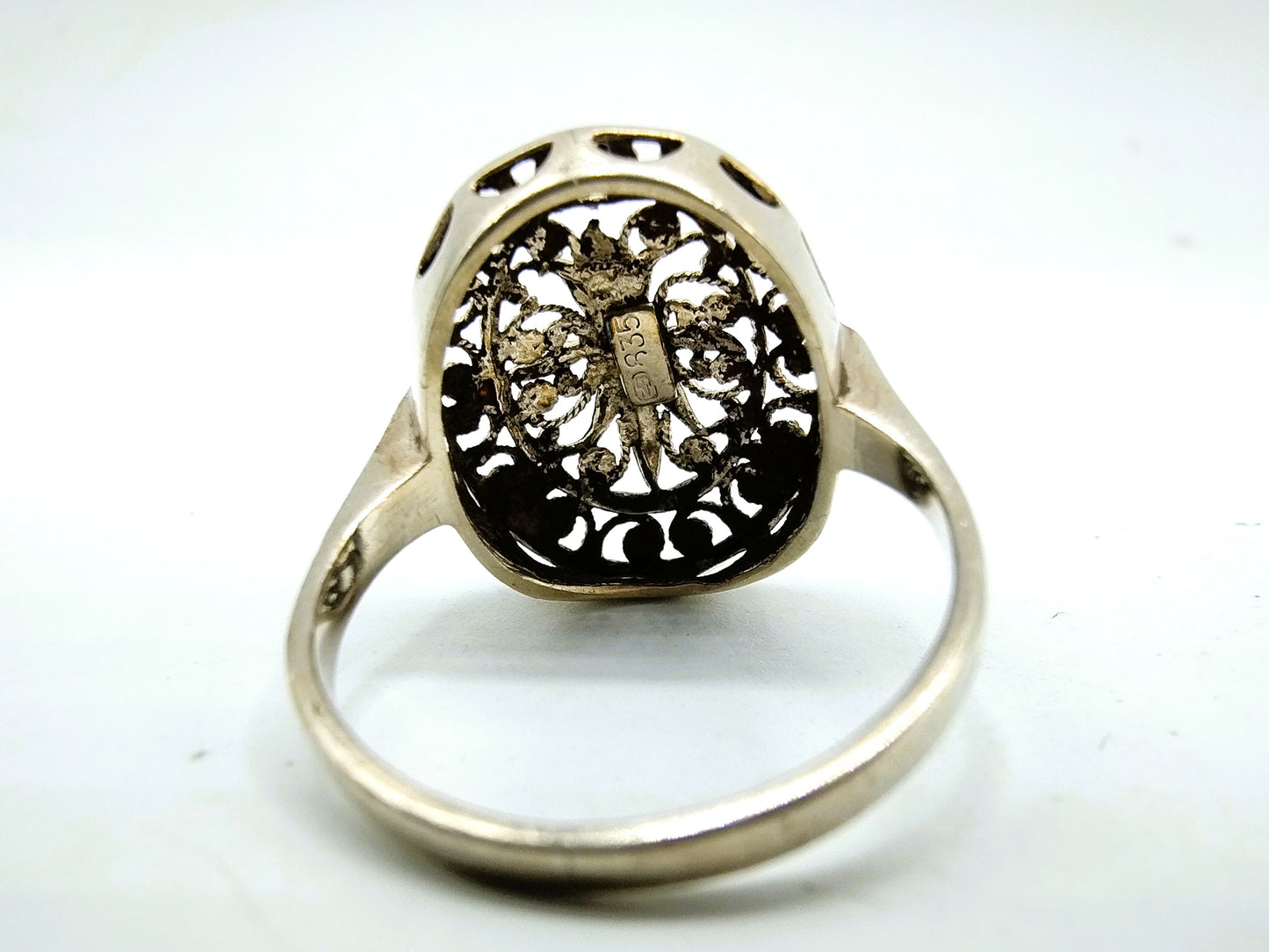 Silberring mit Filigranarbeit, 18 mm