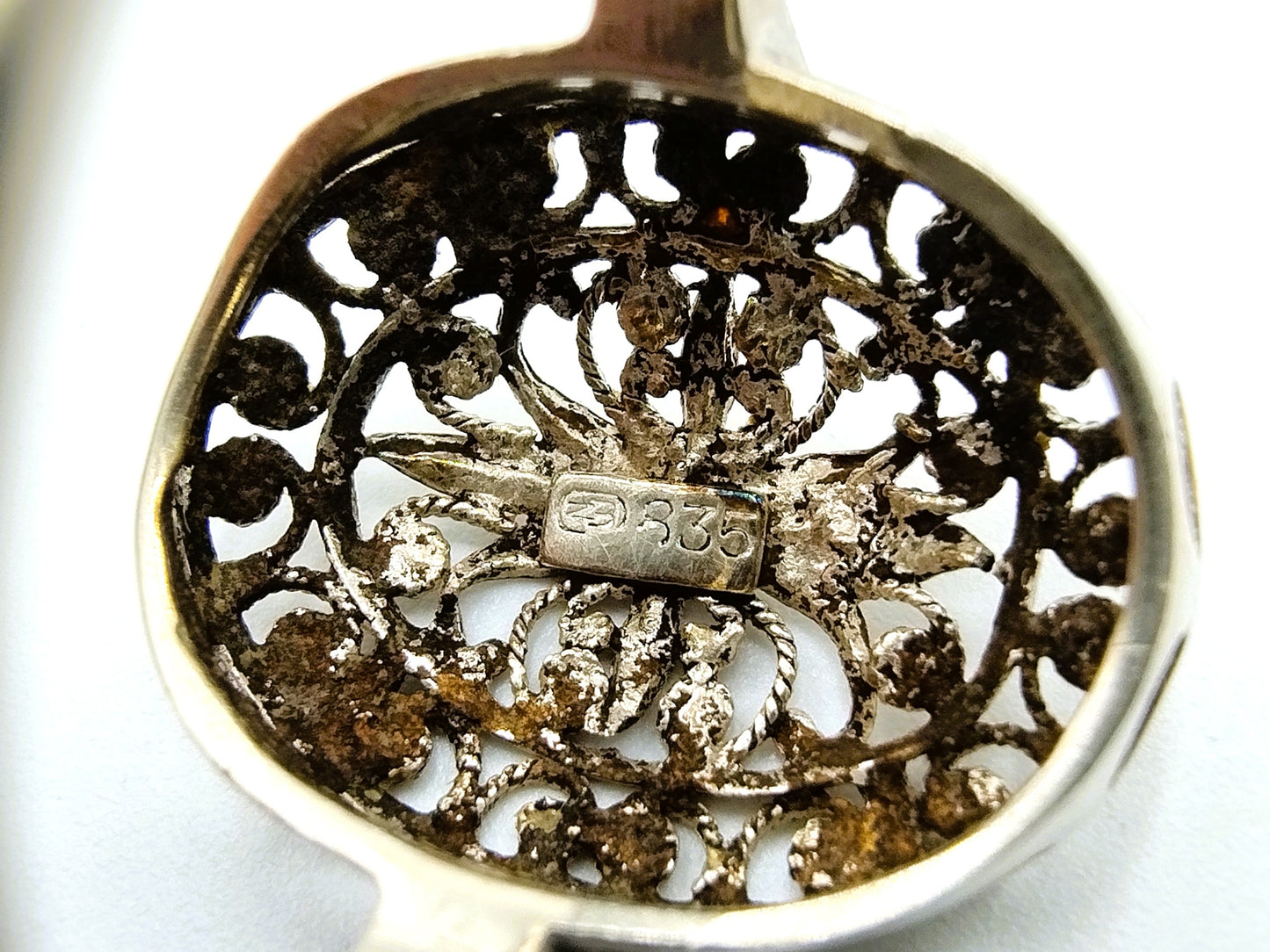 Silberring mit Filigranarbeit, 18 mm