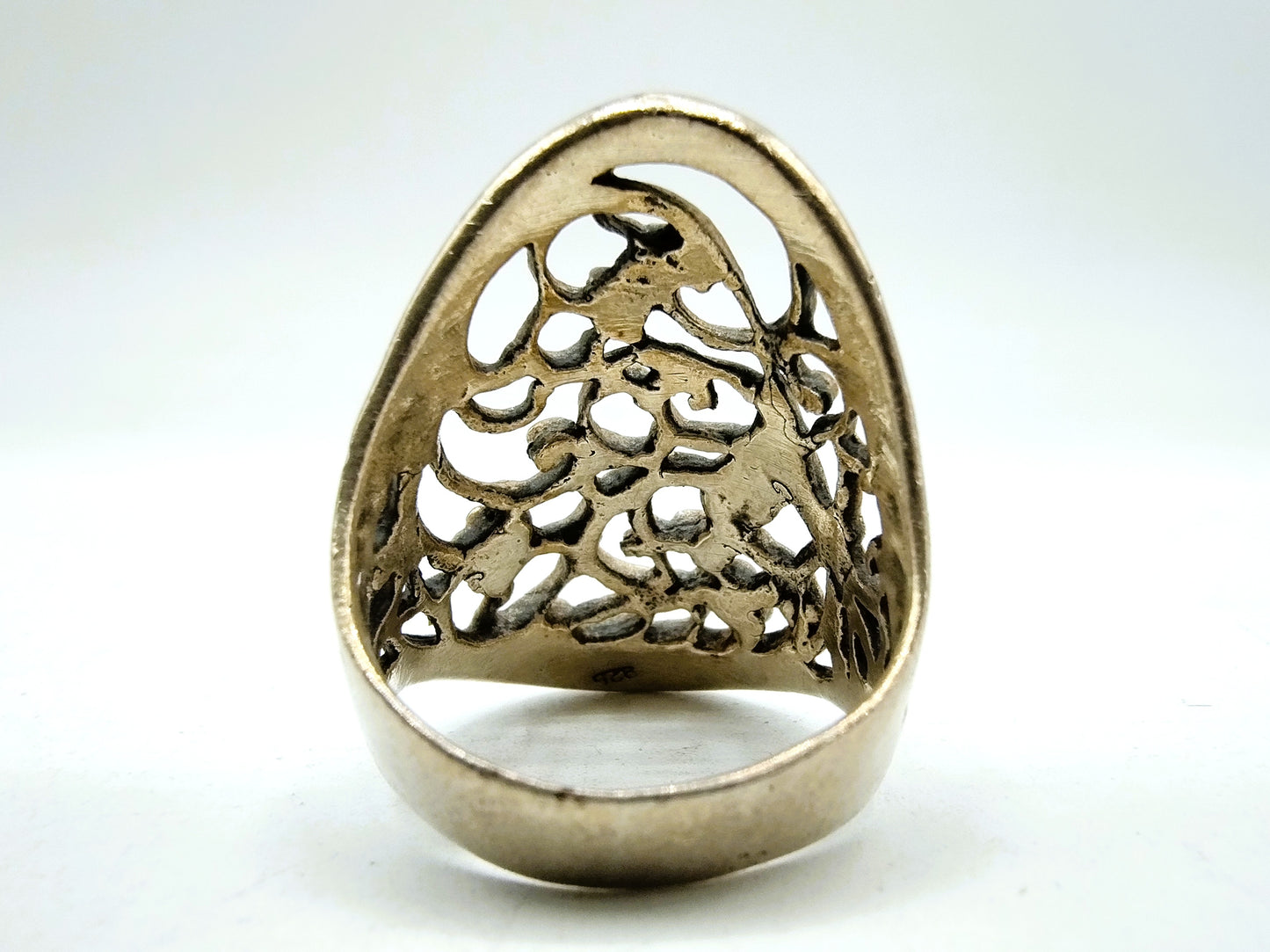 Silver ring with bird, 925, 18.5 mm