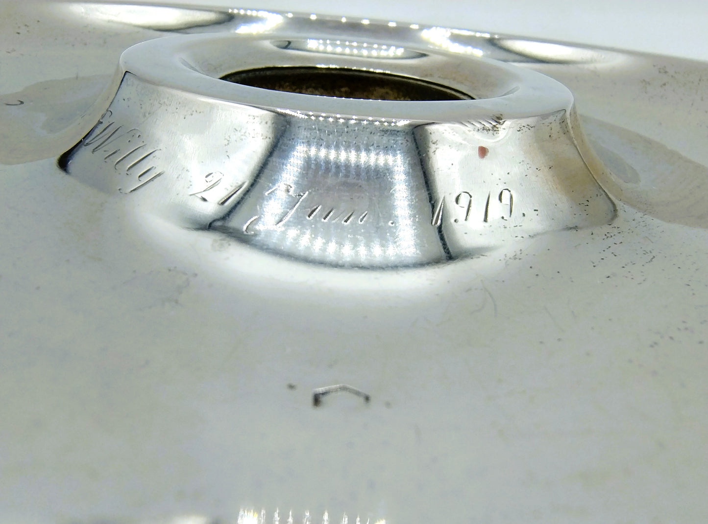 Silver candle holder, NM van Kempen and sons, Voorschoten, 1919