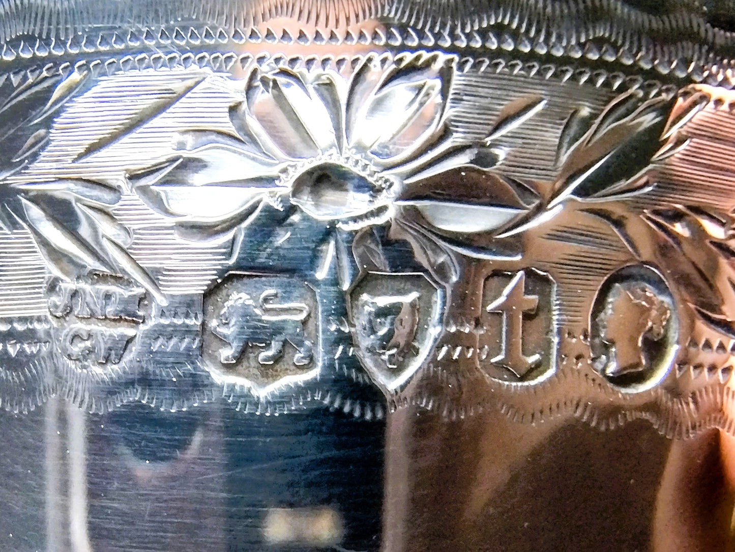 Victoriaans zilveren wijnglas, Mappin & Webb, Londen, 1874