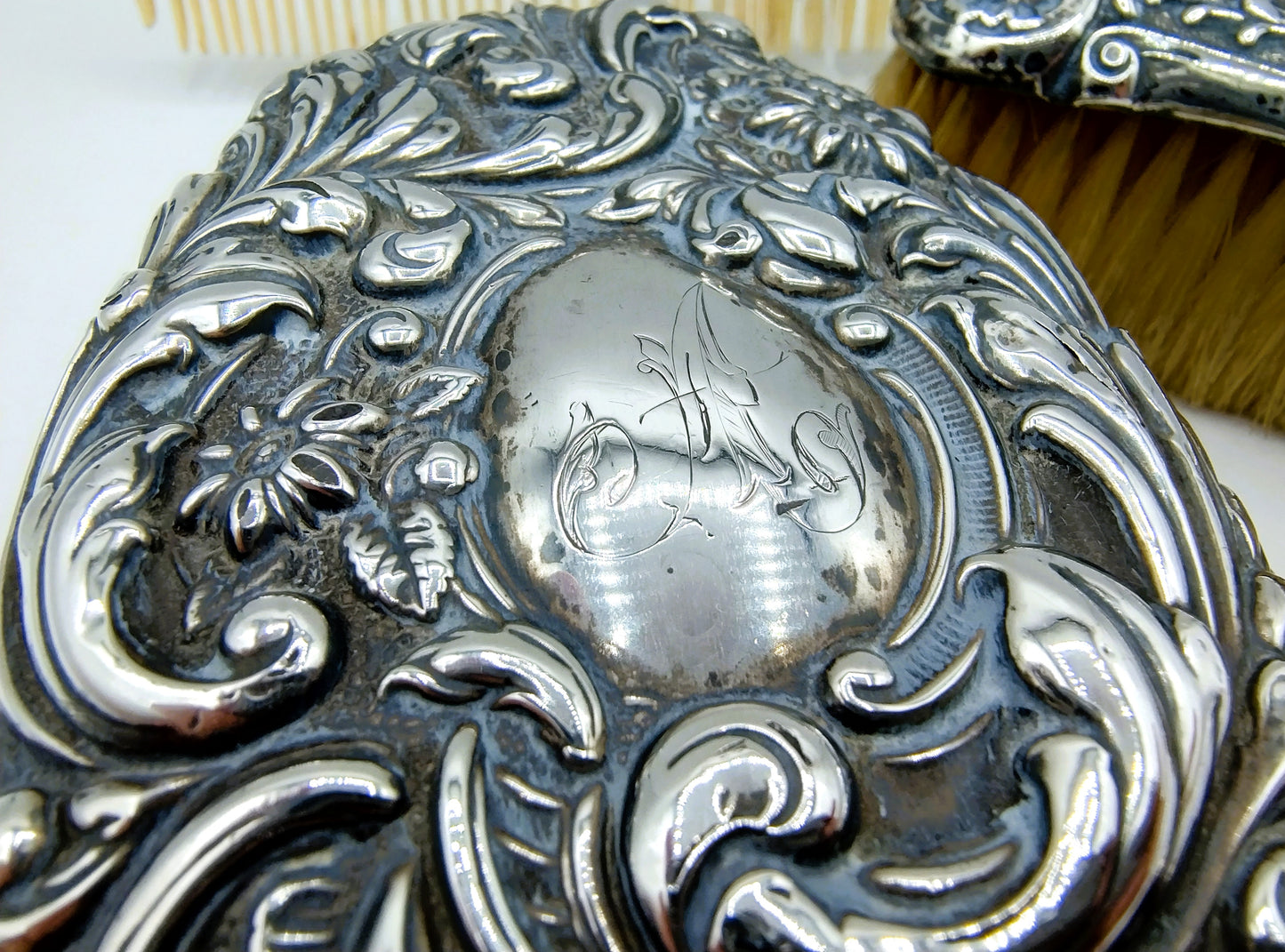 Silbernes Haubenset, W. Hutten & Sons, Birmingham, 1899