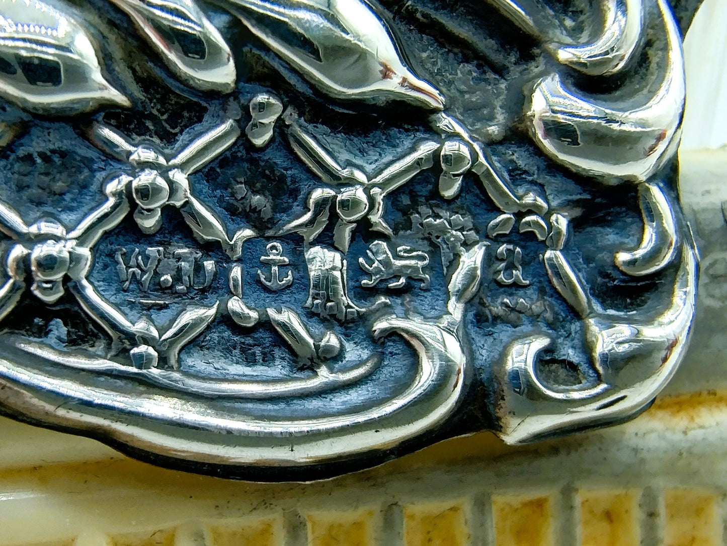 Silbernes Haubenset, W. Hutten & Sons, Birmingham, 1899