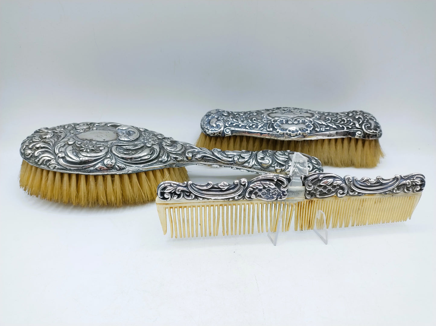 Silbernes Haubenset, W. Hutten & Sons, Birmingham, 1899