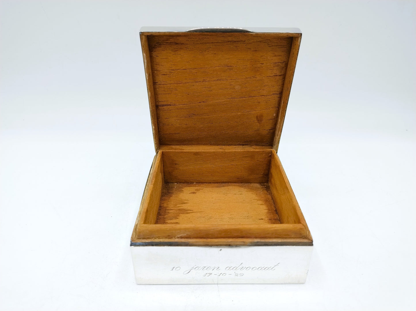 Silberne Zigarettenschachtel, H. Matthews, Birmingham, 1925