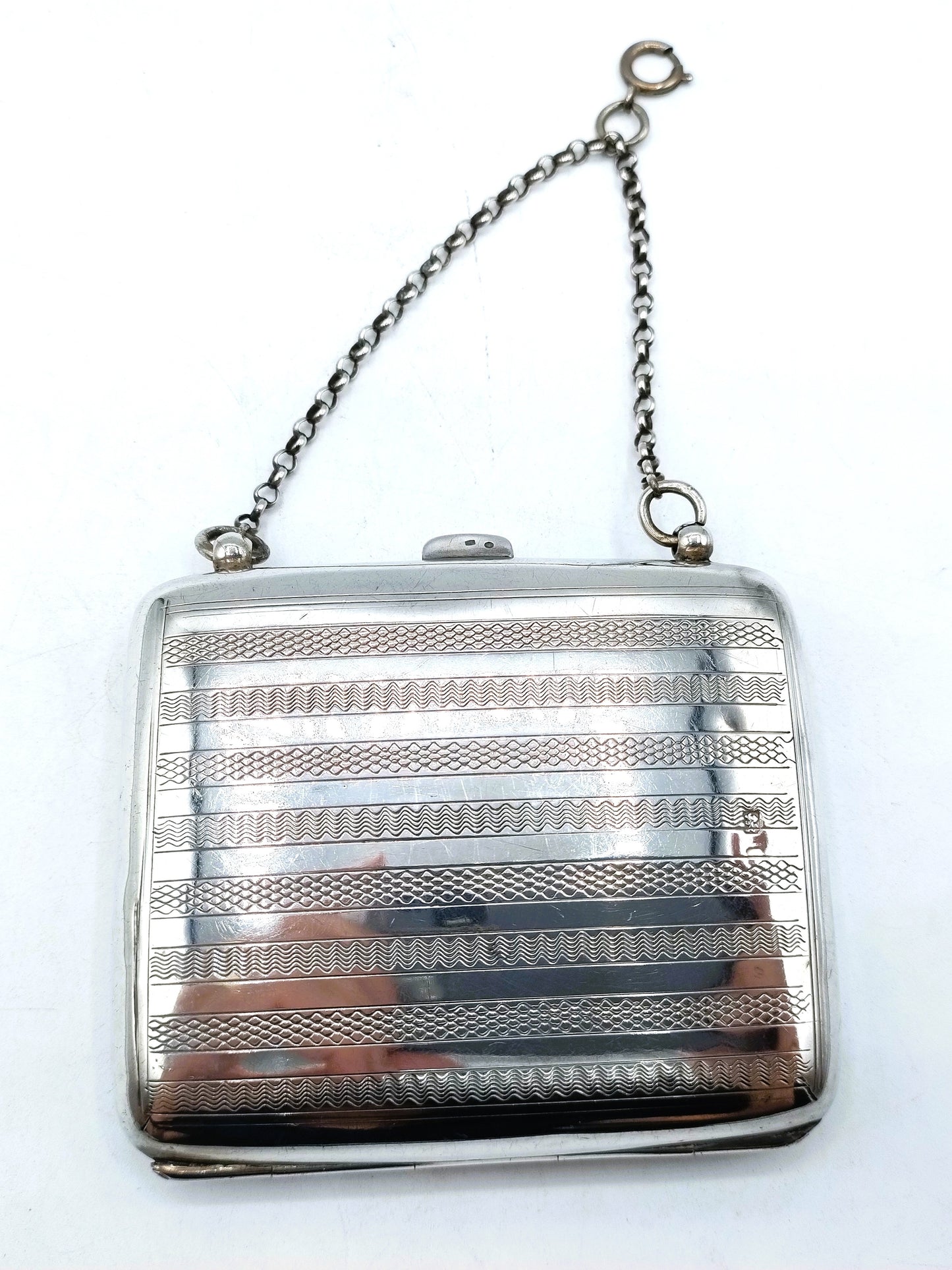 Silver purse/card holder, J. Gilbert, Birmingham, 1887