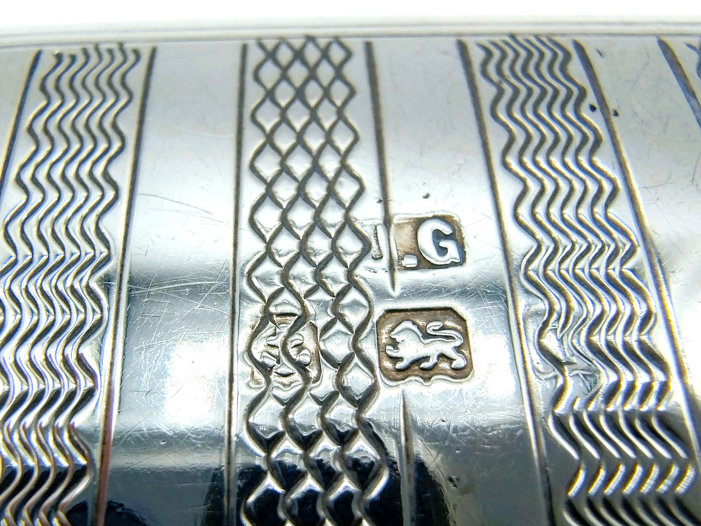 Silver purse/card holder, J. Gilbert, Birmingham, 1887