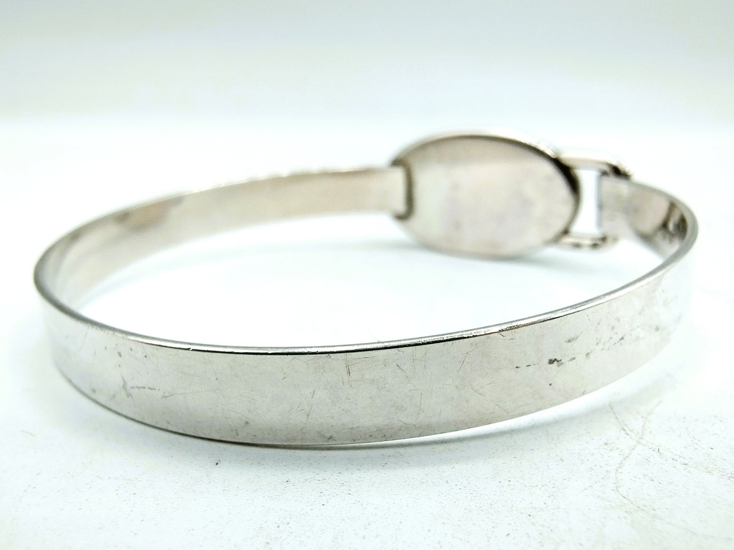 Zilveren armband bezet met Onyx, 835