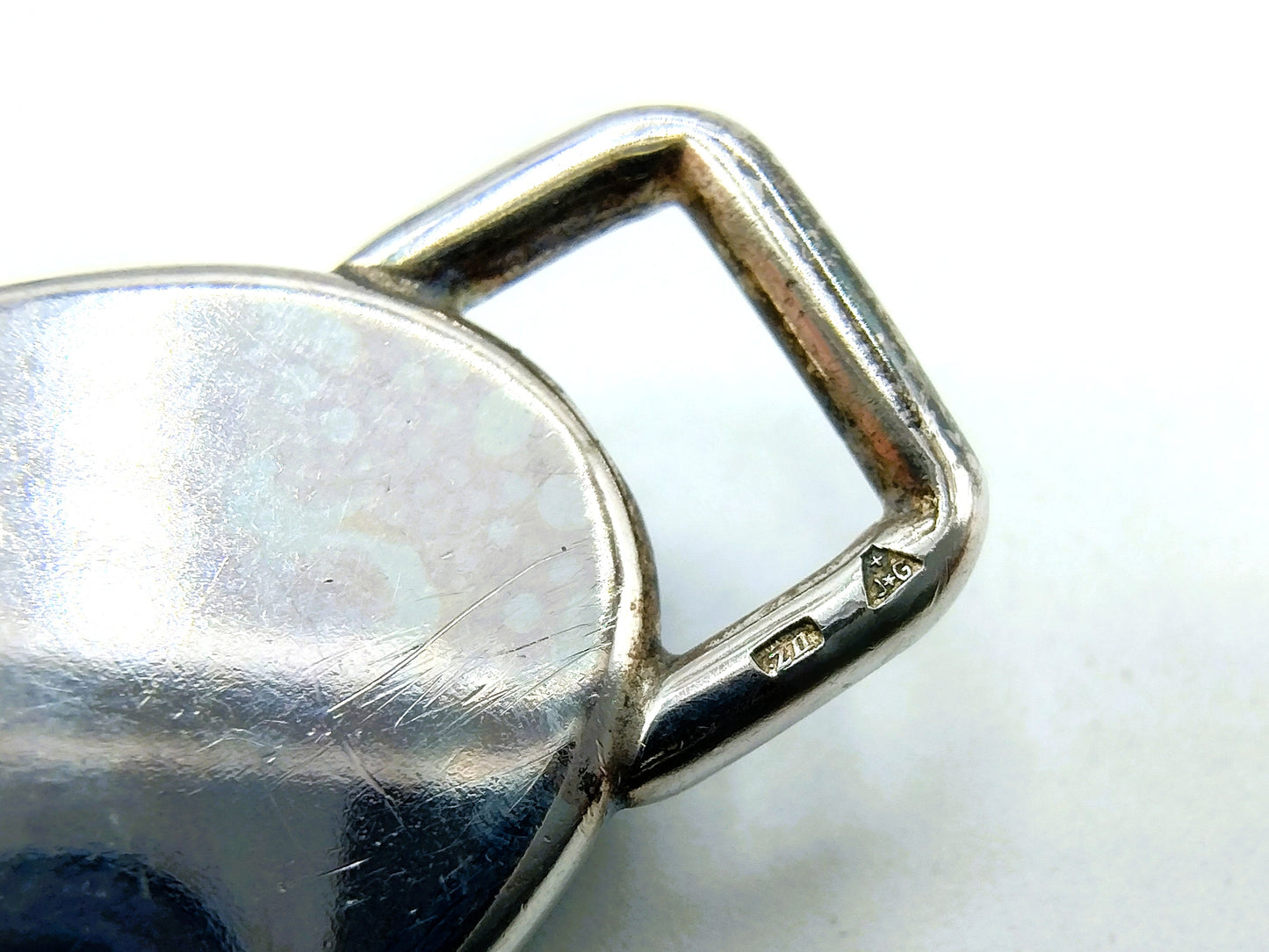 Zilveren armband bezet met Onyx, 835