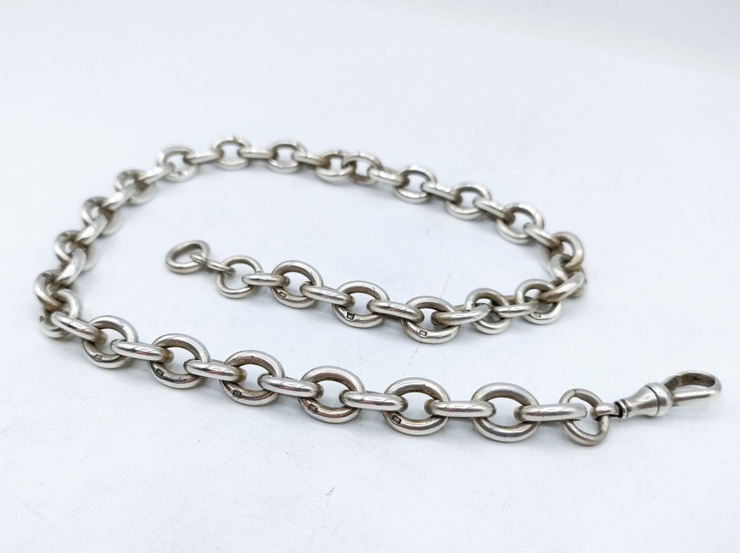 Silver watch chain, 40.5 cm, England, 925