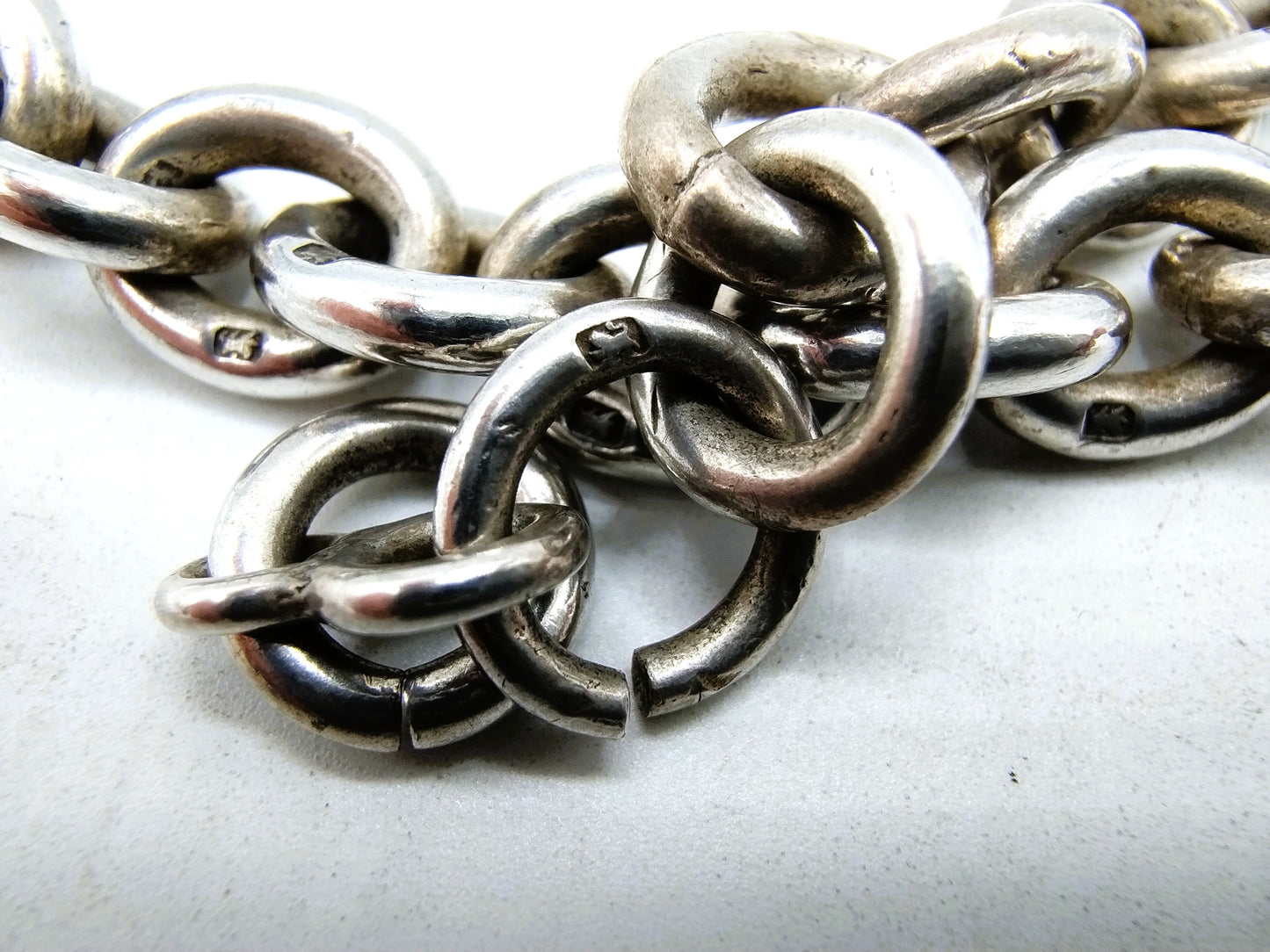 Silver watch chain, 40.5 cm, England, 925