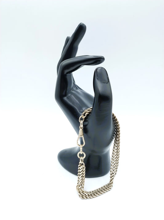 Silver watch chain, 25.5 cm.